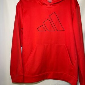 Adidas Kids Red Hoodie Sweater